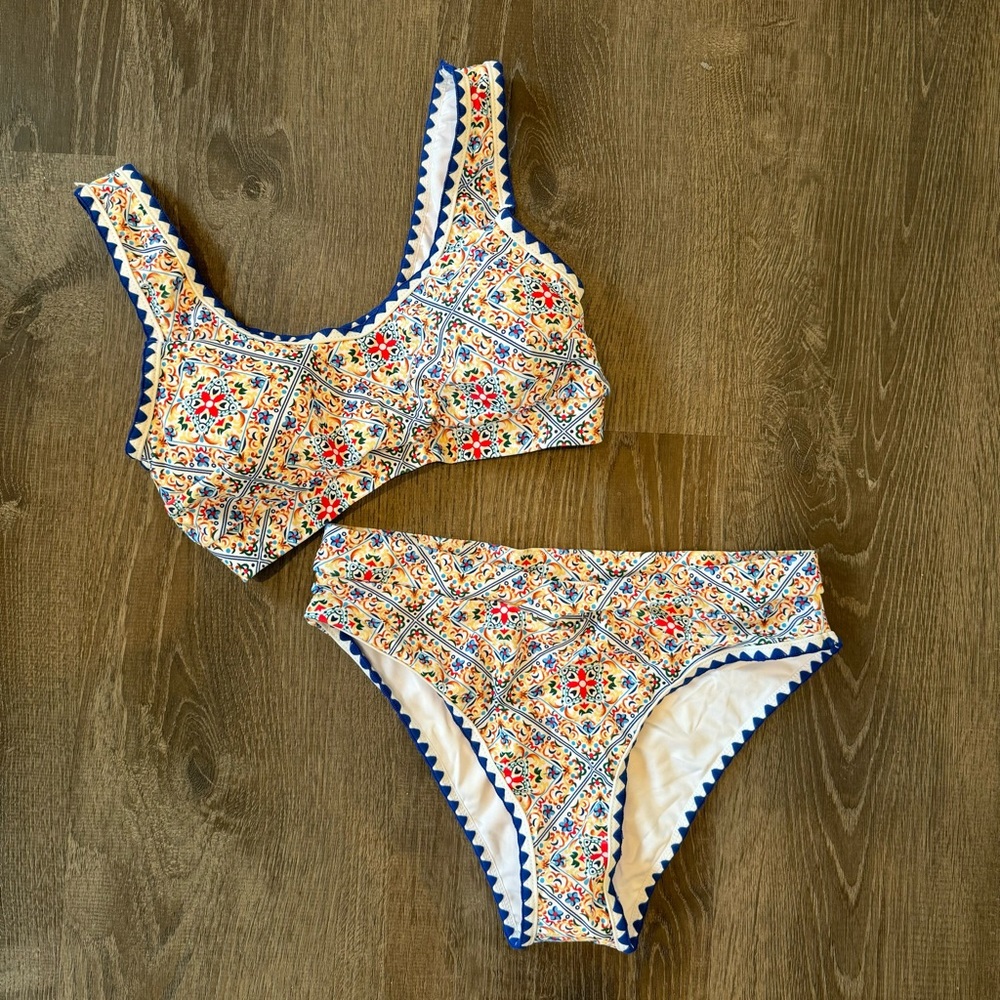 NWT Blue Floral Bikini